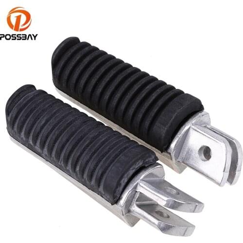 POSSBAY 1Pair Motorcycle Footrest Pedals Moto Pedal Pit Bike Accessories for Yamaha YZF 600 R6S MT03 TDM 900 Scooter Footrest