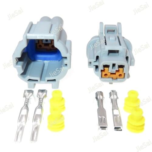 Female Male 2 Pin Light Solenoid Valve Socket Fog Lamp Automotive Connector For NISSAN TEANA