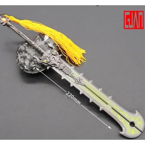 Forever Tribulation-infinite Game Model Broadsword Tingtao Weapon Model All Metal Crafts Decoration Crafts Pendant Model