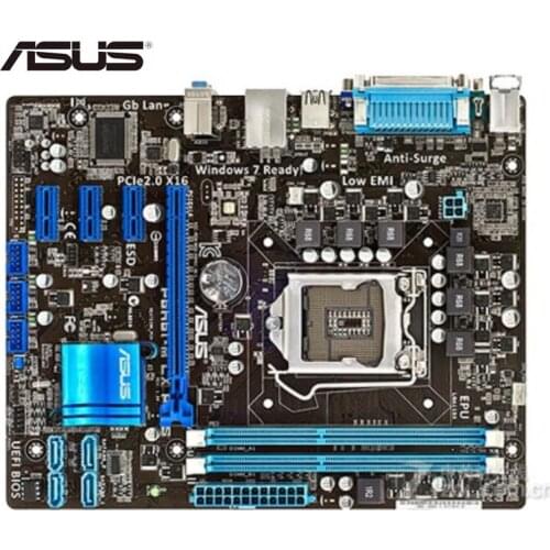 For ASUS P8H61-M LX PLUS original desktop motherboard DDR3 LGA1155 RAM 16G h61 USED Desktop mainboard