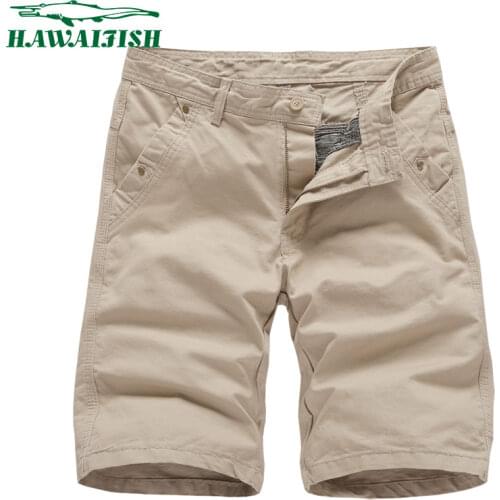 Hawaifish brand Cargo Short Men 2021Cotton fashion brand high quality Mens Short Pants hot sale Casual half short mens clothing