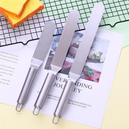 Stainless Steel Kitchen Tool Birthday Cake Cream Spatula Spatula Straight Butter Butter Scraper Cake Tool Fondant Baking Pastry