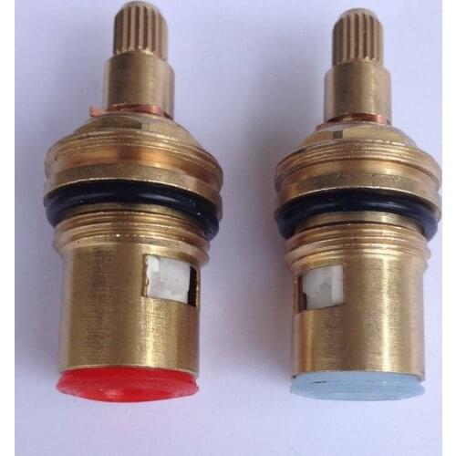 2 PCS 18mm Brass Replacement Ceramic Disc Tap Valves Cartridges innards Hot Cold SPARES Kitchen Basin Bathroom Accessory aba501