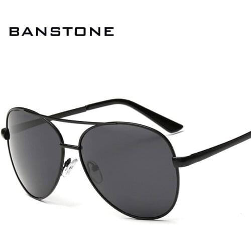 BANSTONE Mens Sunglasses Brand Designer Pilot Polarized Male Sun Glasses Eyeglasses gafas oculos de sol masculino For Men