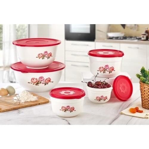 Özmet 5'li Luxury Round Storage Container Set