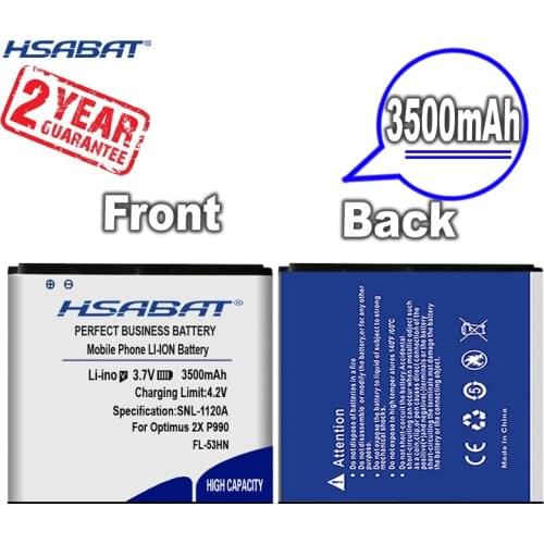 New Arrival [ HSABAT ] 3100mAh FL-53HN Replacement Battery for LG Optimus 2X P990 P993 P920 P999 SU660