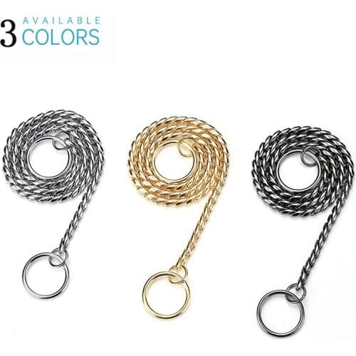 Pet P Chain Collar Dog Neck Ring Snake Chain Comfortable Durable Small Medium Large Dog Supplies Collar Perro