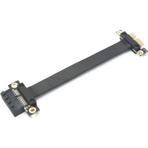 PCIE X1 Riser Cable 90 Degree PCIe 3.0 x1 to x1 Extension Cable 8Gbps PCI Express 1x Riser Card Ribbon Band