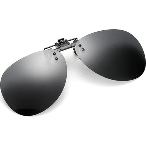 New High Quality Convenient Polarized Clip-on Night Vision Pilot Fishing Sunglasses Flip-up Len Cycling Driving Glasses#288216