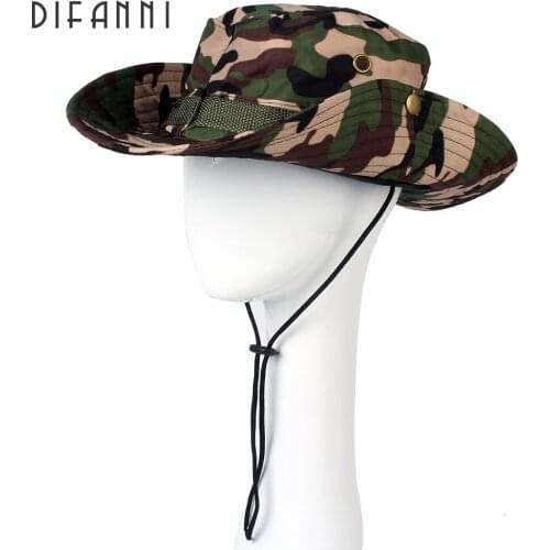 Difanni Tactical Airsoft Sniper Camouflage Boonie Hats Nepalese Cap Militares Army Mens American Military Accessories