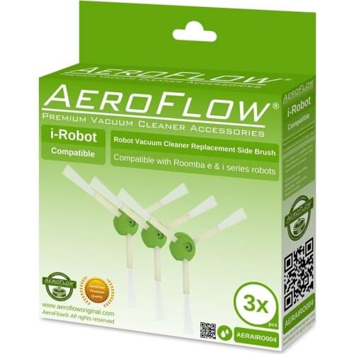 Robotic Vacuum Cleaner Filter AeroFlow Original iRobot Roomba E6 Compatible Side Brush 3-Pack HT-SF0192-2