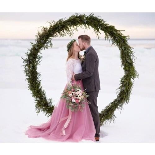 Romantic Plum Pink A-line Long Tulle Skirts Women Bridal Tulle Skirt Tutu Skirt For Engagement Banquet Party Zipper