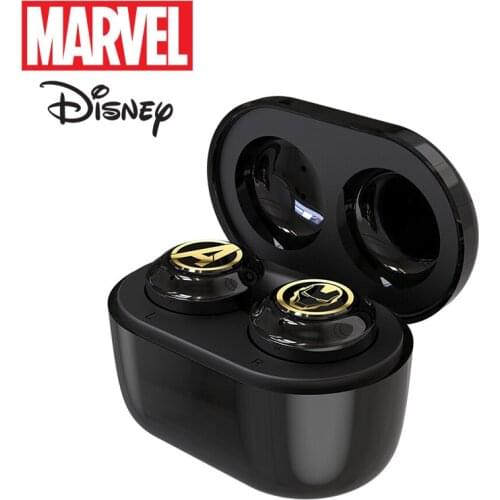 Marvel TWS Bluetooth 5.0 Wireless Earphones Noise Cancelling Headset Waterproof Earpones The Avengers Iron Man Earphone wireless