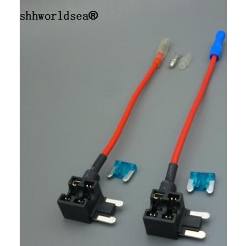 Shhworldsea 1set 12V Fuse Holder Add A Circuit TAP Adapter Micro ATM APM Auto