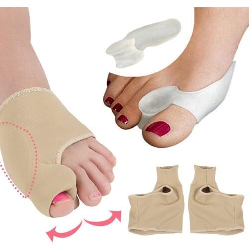 Silicone Finger Toe Separators Orthotics Bunion Corrector Hallux Valgus Correction Pedicure Foot Care Tools Thumb Protector