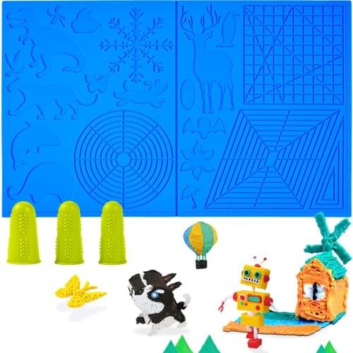 3D Printing Pen Silicone Design Mat Template Drawing Tools Silicone Pad Drawing Tools for Kids and Adults