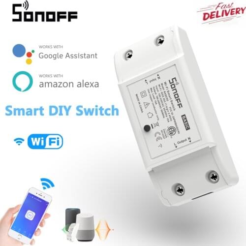 SONOFF Basic R2 Wireless Wifi Timer Mini DIY Smart Switch,Support eWelink Home Automation Alexa Google Home Voice Remote Control