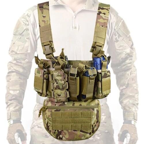 Tactical Micro Chest Rig Modular H Harness D3CR Funny Pack SACK Pouch Combat Vest Airsoft