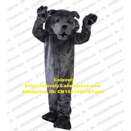 Dark Grey Dog Rottweiler Mascot Costume Adult Cartoon Character Outfit Suit Image Advertising Exhibition Exposition zz8041