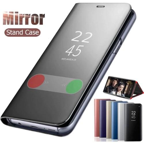 Smart Mirror Case for Oneplus Nord 8 7T Pro Cover Leather Phone Case for One plus Nord 1+Nord 6 7 Pro 7T Stand Back Cover