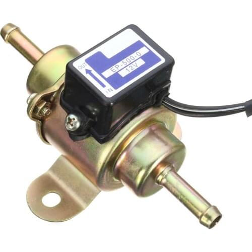 Universal 12V Low Pressure Fuel Pump Petrol Gas Diesel Electric Fuel Pump /4 Tubing 3-5PSI Car Motorcycle ATV Replace EP-500-0