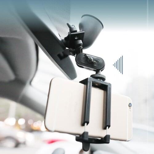 360-degree Rotation Car Phone Rear View Mirror Phone Holder for CarMount for 2.17"-3.35"(width) Devices
