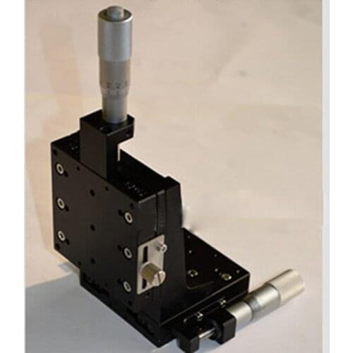 XZ Axis Manual Slide Vertical Lift Precision Displacement Table Straight Line Cross Rails 80*80mm CZSJ-XZ80-C