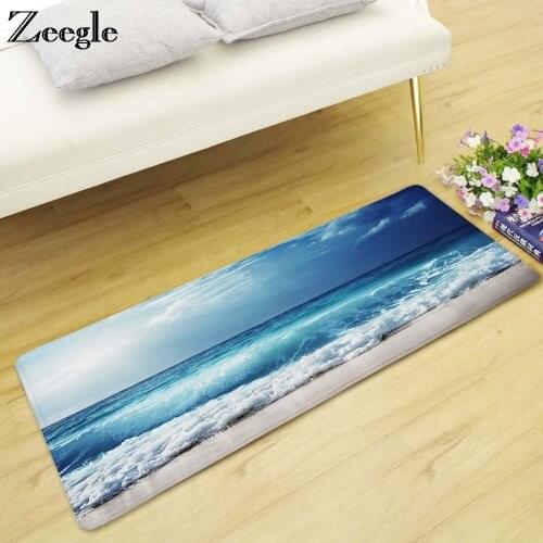Scenic Printed Area Rug For Living Room Bedroom Carpets Bedside Rugs Anti-slip Kitchen Carpets Rugs Soft Absorbent Carpet Mats