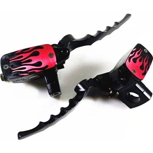 1'' Motorcycle Handlebar 25mm Reservoir Brake Hydraulic Clutch Master Cylinder Lever For Honda Shadow 1100 Suzuki Volusia Custom