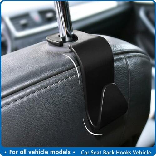 2pcs Car Seat Hook Clips Vehicle Headrest Hanger Bag for Opel astra Mokka VW Golf Jetta Tiguan Peugeot 206 508 Seat Leon lbiza