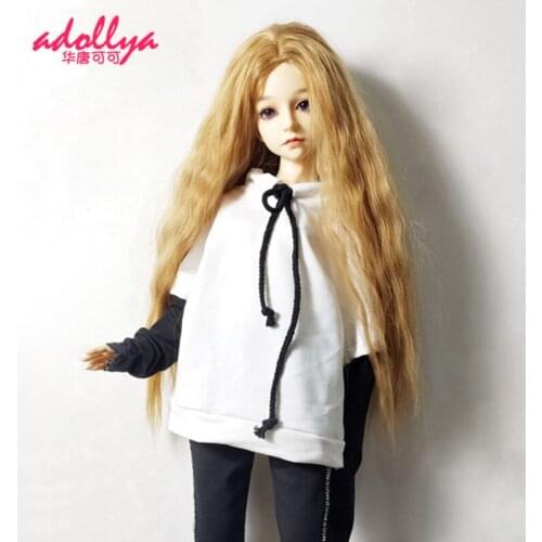 Adollya BJD Doll Accessories Clothes Long Sleeve Splice Clothes for Doll Sleeve Casual Wear Suitable for 1/3 1/4 1/6 Dolls