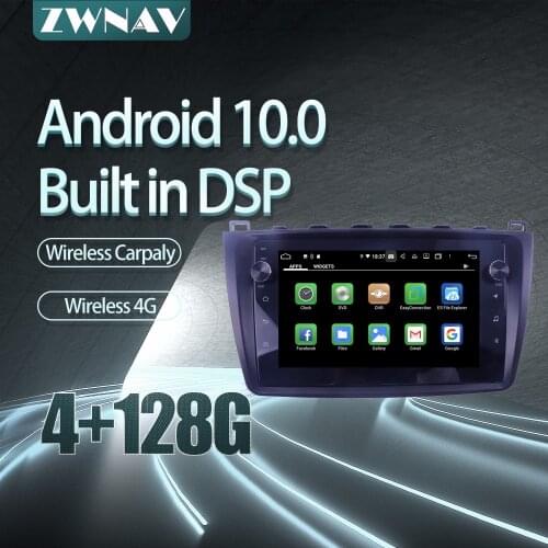 For Mazda 6 2008-2012 Car radio player Android 10 PX6 64GB GPS Navigation Multimedia Player Radio