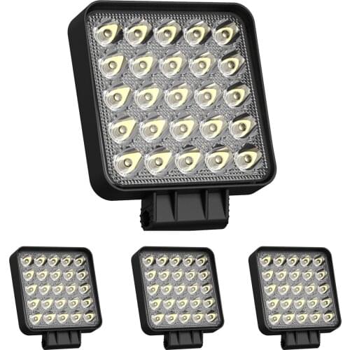 Super bright Retangle 48W truck working Light Driving lamp waterproof LED Work Light 75W 4 inch 25 LED 4"