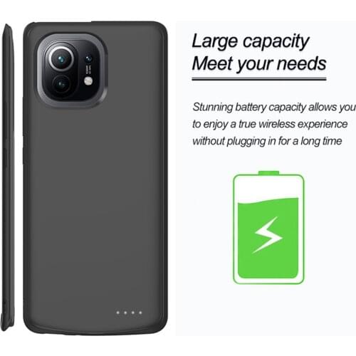 Power case For Xiaomi Mi 9 SE 9T 10S 10T 10 11 Pro Lite Ultra Mix3 CC9 Battery Charger Cases Power Bank Battery Charging Cover