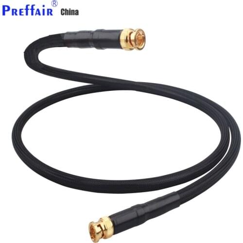 Pure Silver BNC Digital Coaxial Cable HD Video Cable DI Radio Frequency SMA HiFi Audio Cables