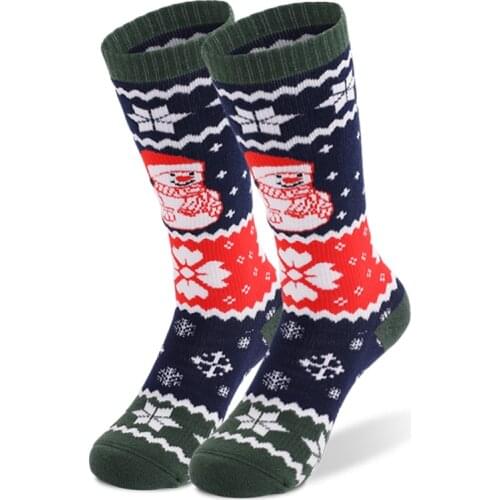 Winter Children Cotton Thermal Ski Socks Girls Outdoor Sports Socks Snowboarding Thermosocks Leg Warmers For Kids 2pairs/lot