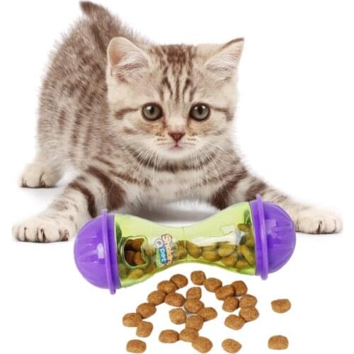 Pet Cats Fun Bowl Toy Feeder Dog Feeding Treat Interactive Pets kitty Leakage Food Ball Puppy Pet Playing Training Exercise toys