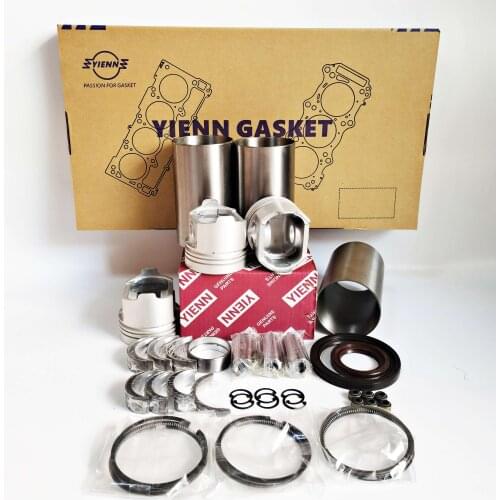 3CE1 Overhaul Rebuild Kit Full Gasket Liner Piston Ring Bearing Set For Isuzu Diesel Engine Repair
