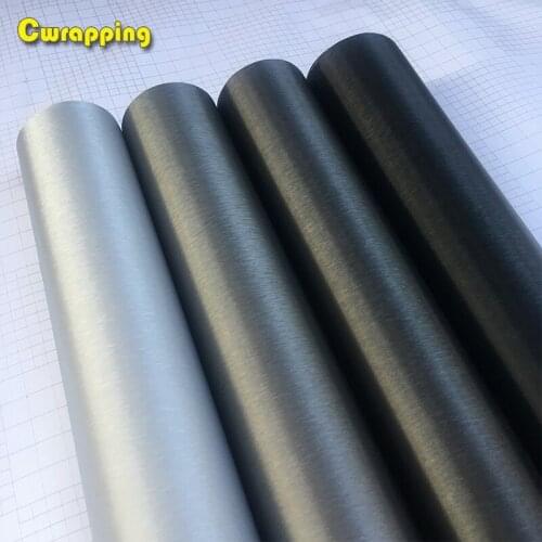30/50cm x 100/152cmCar Styling Matt Brushed Aluminum Car Wrap Vinyl Film Sheet Motorcycle Automobiles Car Stickers Decal