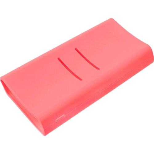 Fashion Full Protective Case Colorful Power Bank Bag Anti-slip Soft Silicone Cover For Xiaomi mi 2C 20000mAh Accessories