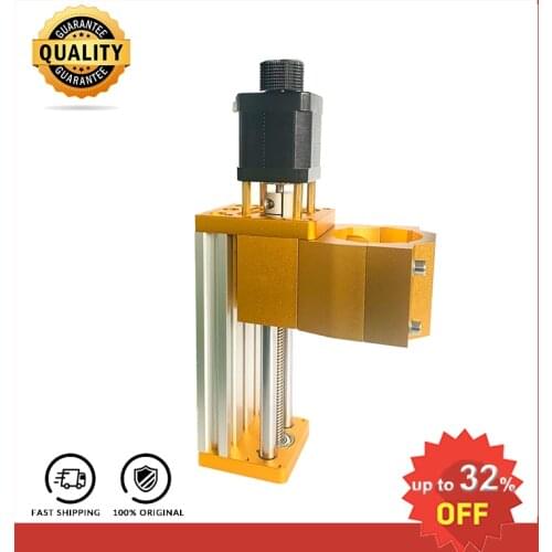 3018plus Zaxis CNC Module Compatible with 300W / 500W Spindle, 52mm Aluminum Z Axis, Applicable Nema17 42HS48MM Slide Table