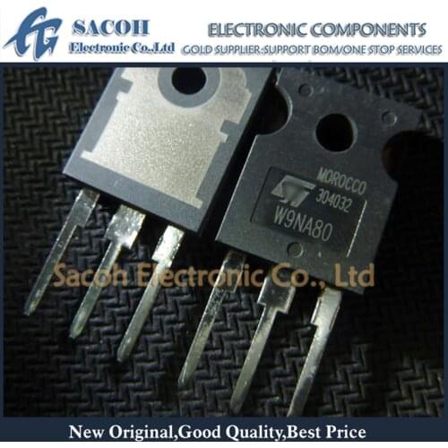 Free Shipping 10Pcs STW9NA80 W9NA80 W9NB80 W9NC80Z STW9NA60 W9NA60 TO-247 9A 800V N-ch Power MOSFET