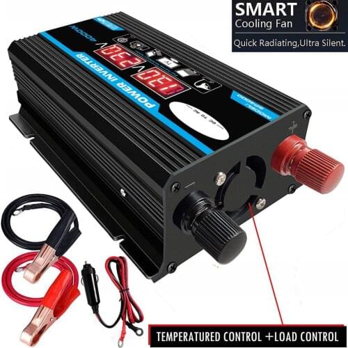 New Modified Sine Wave DC12v To AC110V/220V/230V 4000W Dual USB Charger Adapter Voltage Transformer Power Inverter Converter