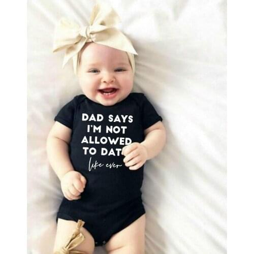 Newborn Baby Boys Girls of Course I'm Adorable s Outfits (0-24 Months, DAD SAYS IM NOT Allowed To Date) Drop Shipping