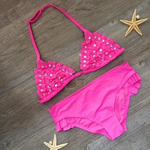 5-12 Years Children Swimwear Bow Girls Swimwear Baby Kids Biquini Infantil Swimsuits Bikini Girl 2020 New Summer Bathing Suit