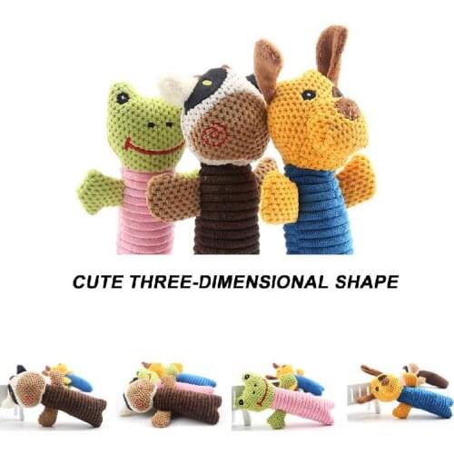 Pet Plush Toys Durable Soft Plush Animal Pattern Toys Frog Cow Doll Pet Supplies SDF-SHIP