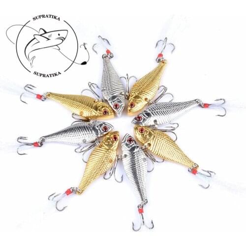 1Pcs 5cm/14.5g Crankbait Metal Sequins VIB Baits Vibrate Artificial Isca Wobblers For Fishing Jig Tackle