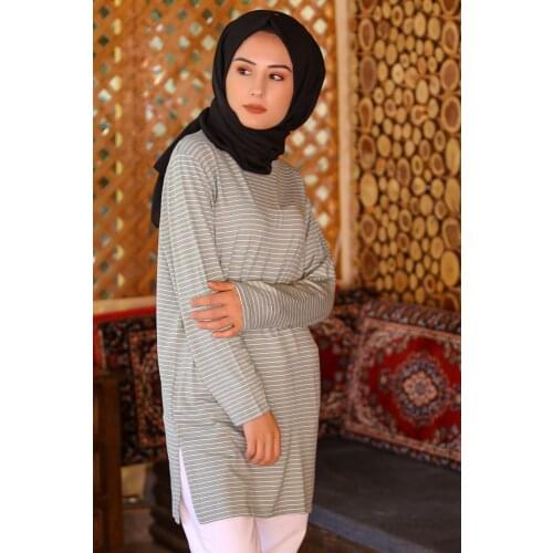 Stripe Slits Tunik Mint - 3000.105