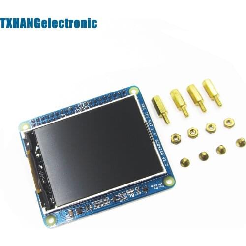 Raspberry Pi 2 3 3B/2B/B+ 2.4"TFT Screen LCD Display HAT w/Buttons IR Sensor for Raspberry Pi 2 3 Model B diy electronics