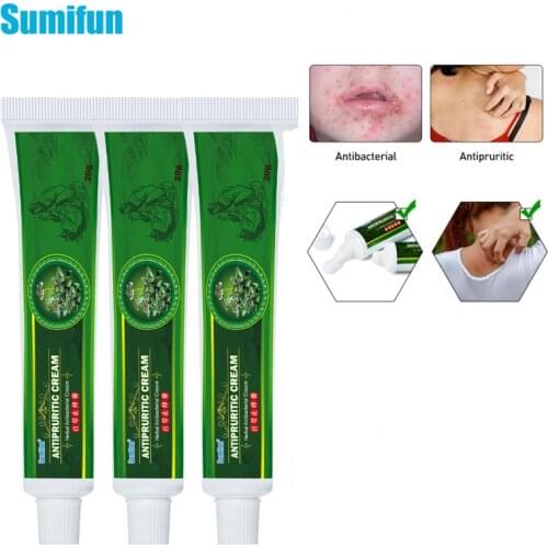 Sumifun 1/2/3Pcs Psoriasis Cream Dermatitis Eczema Treatment Anti-Itch Chinese Herbal Skin Care Antibacterial Ointment P1099